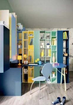 Libreria bifacciale Kit linea Colorfull disponibile in vari colori