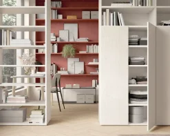 Libreria con 6 ante linea Cosmo disponibile in vari colori