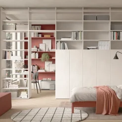 Libreria con 6 ante linea Cosmo disponibile in vari colori