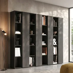 Libreria Moderna Agata - Linea Arte (Colori Personalizzabili)