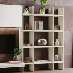 Libreria moderna con mensole componibile Bianco Altea disponibile in vari colori