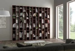 Libreria modulare Net linea Contact disponibile in 2 misure e 30 colori