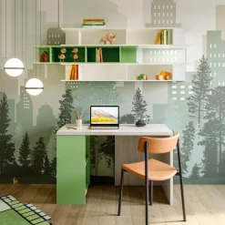 Libreria sospesa con vani a giorno linea Colorfull disponibile in due misure e vari colori