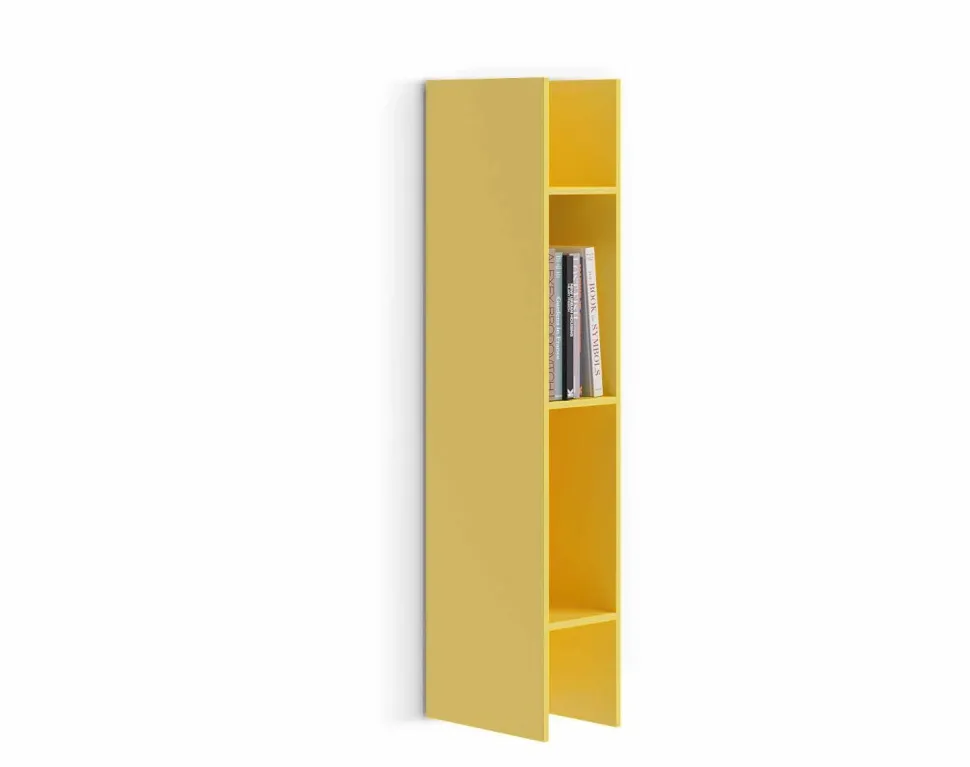 Libreria sospesa con vani a giorno linea Colorfull disponibile in due misure e vari colori