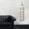 Londra Big ben - legno bianco avorio altezza 1,2 metri