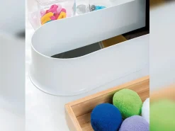 Lotto di 10 Salva sifone per cassetto del bagno, curvo, Tecnoplastica, Grigia o Bianca