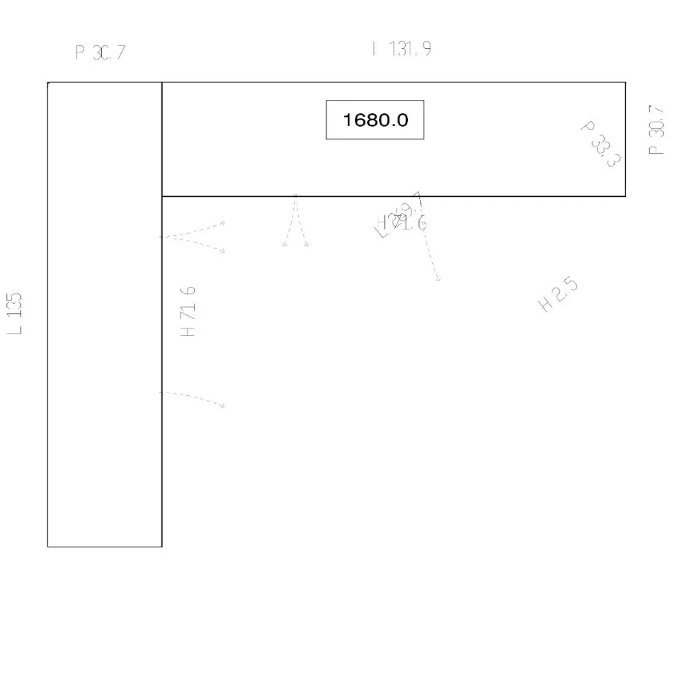 Madia ad angolo moderna personalizzabile H101,5 135 x 168 cm