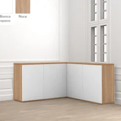 Madia ad angolo moderna 135x123 cm