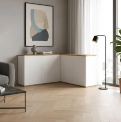 Madia ad angolo moderna 135x123 cm