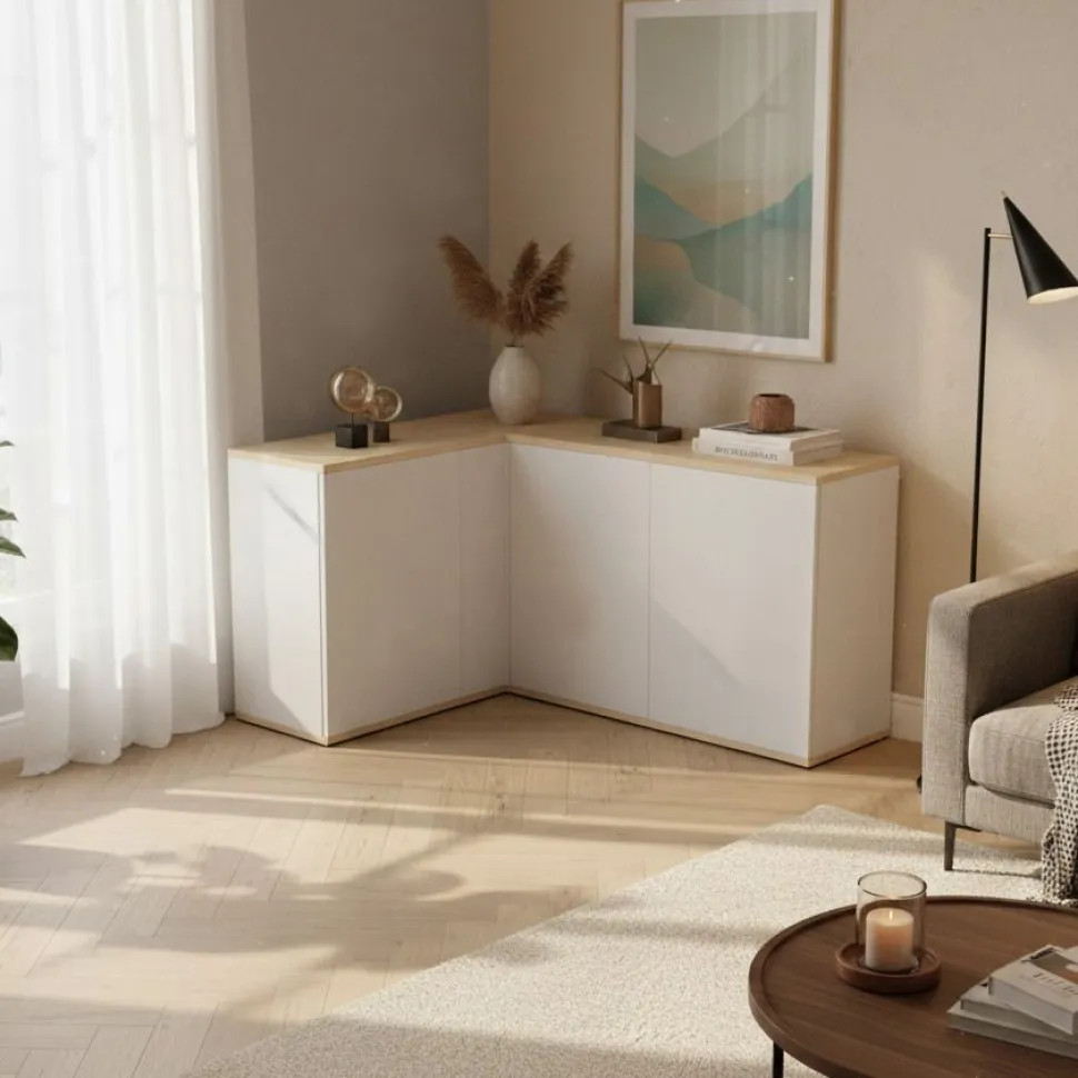 Madia ad angolo moderna 90x123 cm