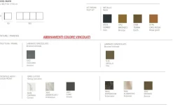 Madia 4 ante con piedini Artemide disponibile in vari colori