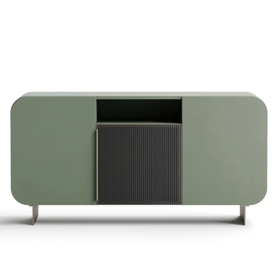 Madia 3 ante con telaio in alluminio Mare linea Contact disponibile in 2 misure e 30 colori
