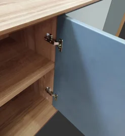 Madia 2 ante e 3 cassetti Bianco Opaco linea Tilt