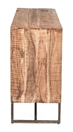 Madia 2 ante e 3 cassetti Elmer in legno d'acacia disponibile in 2 misure