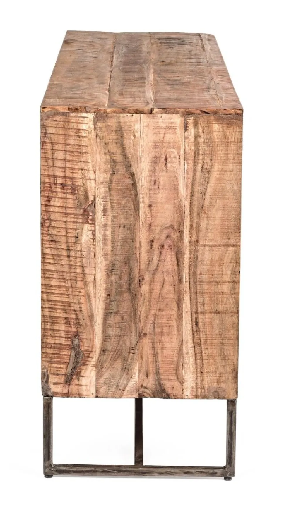 Madia 2 ante e 3 cassetti Elmer in legno d'acacia disponibile in 2 misure