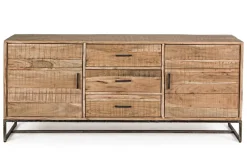 Madia 2 ante e 3 cassetti Elmer in legno d'acacia disponibile in 2 misure