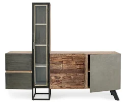 Madia 2 ante e 2 cassetti Manchester in legno di mango