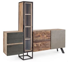 Madia 2 ante e 2 cassetti Manchester in legno di mango