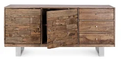 Madia 2 ante e 3 cassetti Stanton in legno di mango