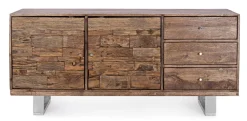Madia 2 ante e 3 cassetti Stanton in legno di mango