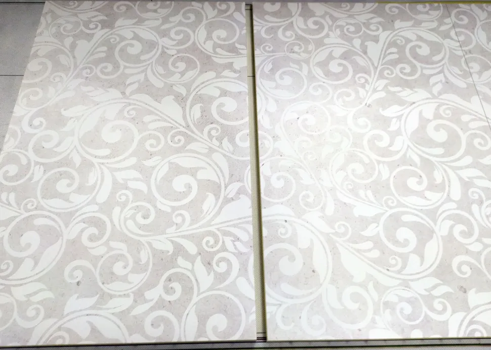 Madia 3 ante linea Clear Fancy in Bianco Opaco serigrafata FLOWER