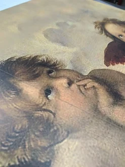 Madia 3 ante linea Clear Fancy in Bianco Opaco serigrafata Angeli Michelangelo