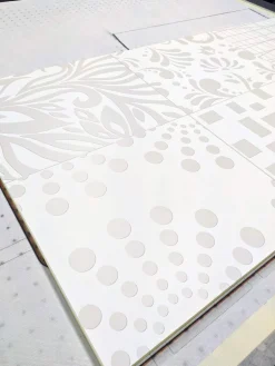 Madia 3 ante linea Clear Fancy in Bianco Opaco serigrafata INDIA