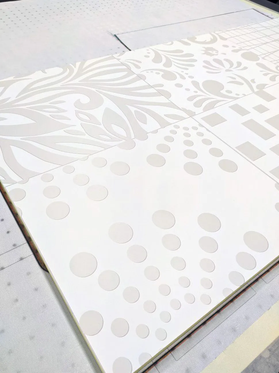 Madia 3 ante linea Clear Fancy in Bianco Opaco serigrafata INDIA