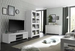 Madia 3 ante linea Clear in Bianco Opaco
