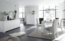 Madia 4 ante linea Clear in Bianco Opaco