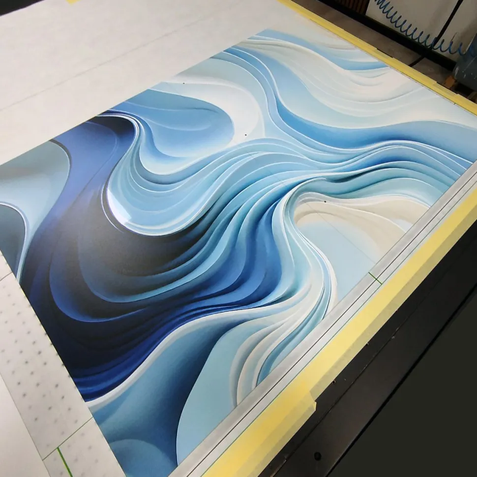 Madia 2 Ante Linea Sax in Finitura Bianca - Ante Serigrafate e Personalizzabili