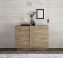 Madia 2 ante linea Sax in finitura Rovere Mercure
