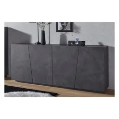 Madia 4 ante linea Virgola finitura Ardesia