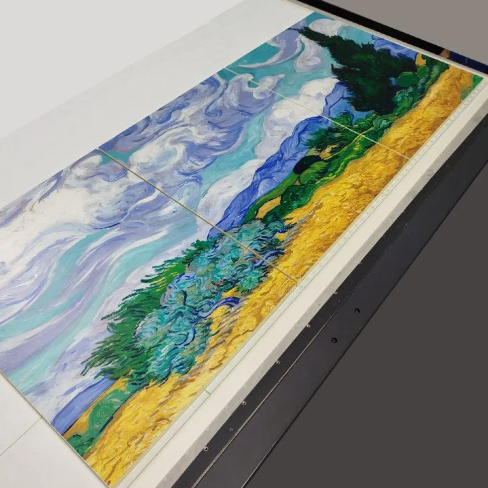 Madia 3 ante Tilt "Campo di grano con cipressi, Vincent van Gogh" linea ARTE