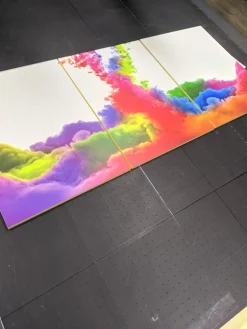 Madia Color Linea Fancy finitura Bianco lucido con Serigrafia Colors