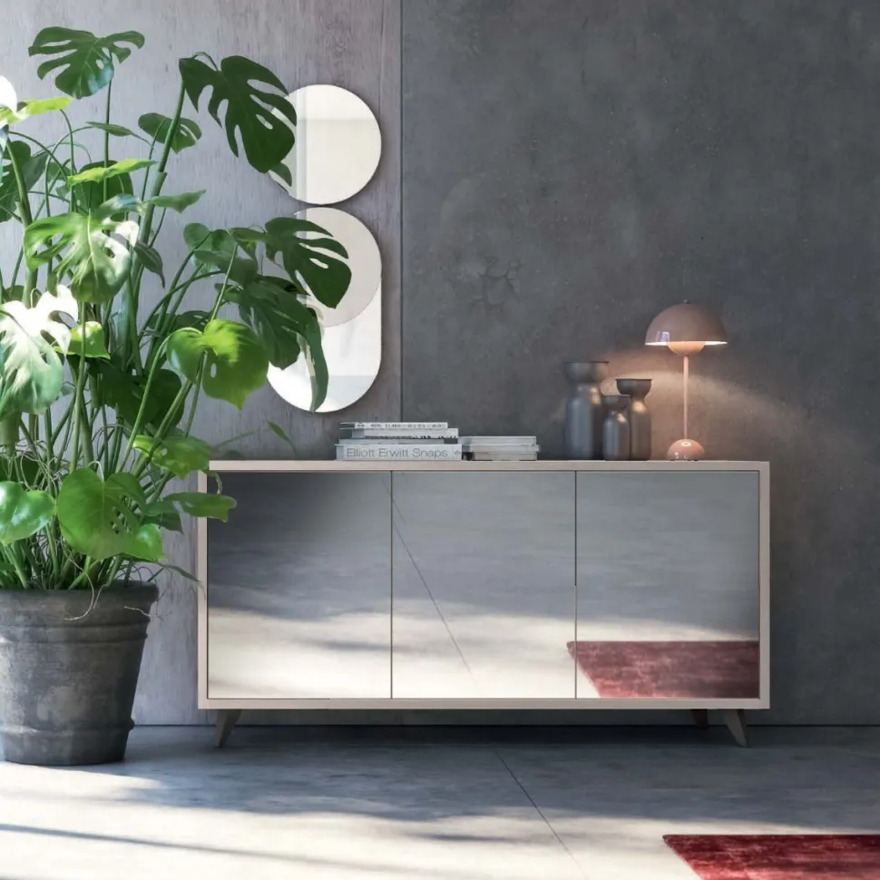 Madia con ante in vetro Folk , disponibile in diverse finiture