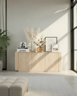 Madia curva moderna a 3 ante in Rovere Lindbergh