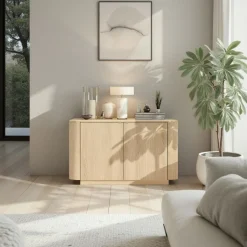 Madia curva moderna 2 ante in Rovere Lindbergh