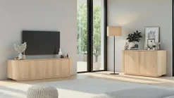 Madia curva moderna 2 ante in Rovere Lindbergh