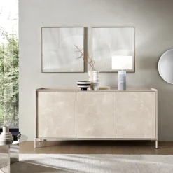Madia di Design a 3 ante senza maniglie Finiture e Basamenti Personalizzabili