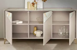 Madia di Design a 3 ante senza maniglie Finiture e Basamenti Personalizzabili