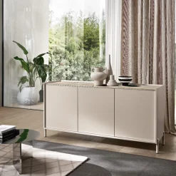 Madia di Design a 3 ante senza maniglie Finiture e Basamenti Personalizzabili