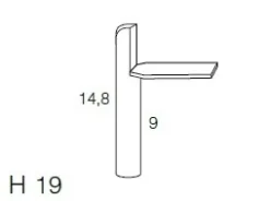 Madia di Design a 3 ante senza maniglie Finiture e Basamenti Personalizzabili