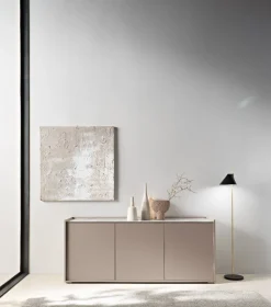 Madia di Design a 3 ante senza maniglie Finiture e Basamenti Personalizzabili