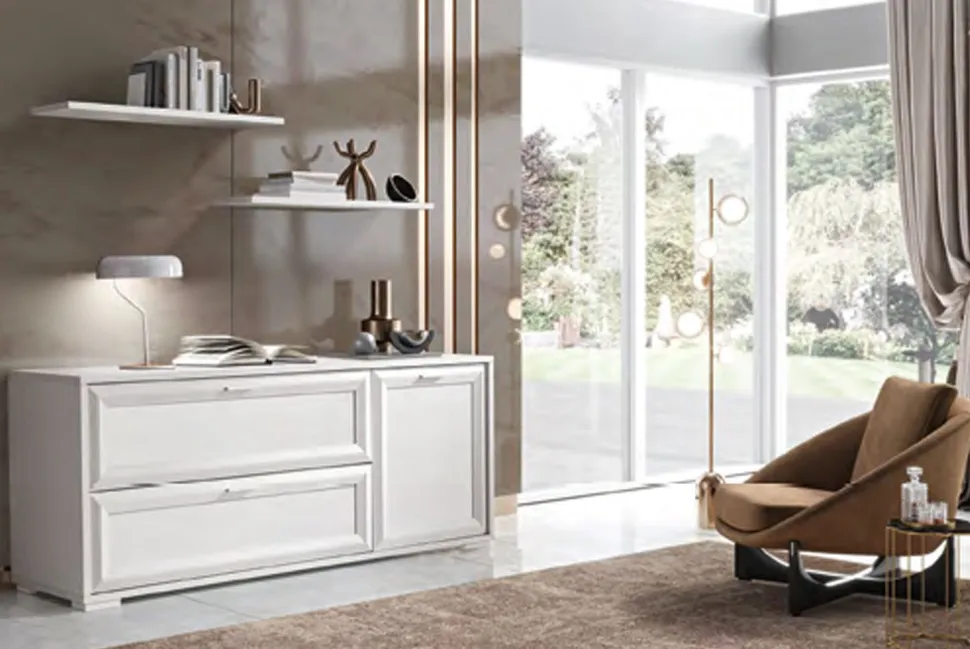 Madia Ellen linea Prevaling finitura Bianco Frassino