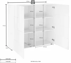 Madia linea Dama 2 ante in Rovere