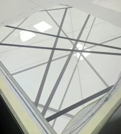 Madia linea Mia 2 ante con serigrafia a righe