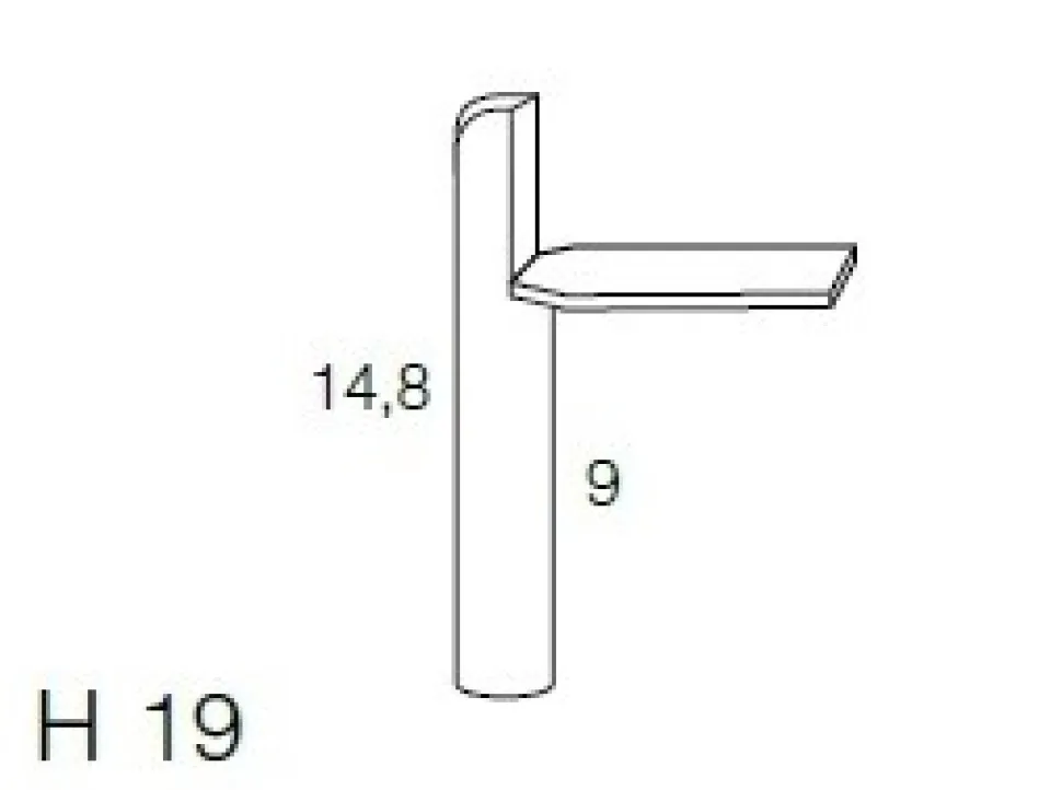 Madia Moderna a 3 ante e 3 cassetti effetto legno Colori e Piedini Personalizzabili