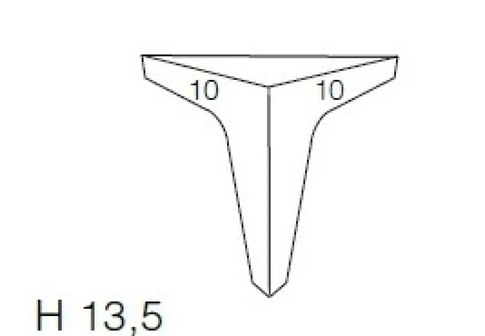 Madia Moderna a 3 ante e 3 cassetti effetto legno Colori e Piedini Personalizzabili