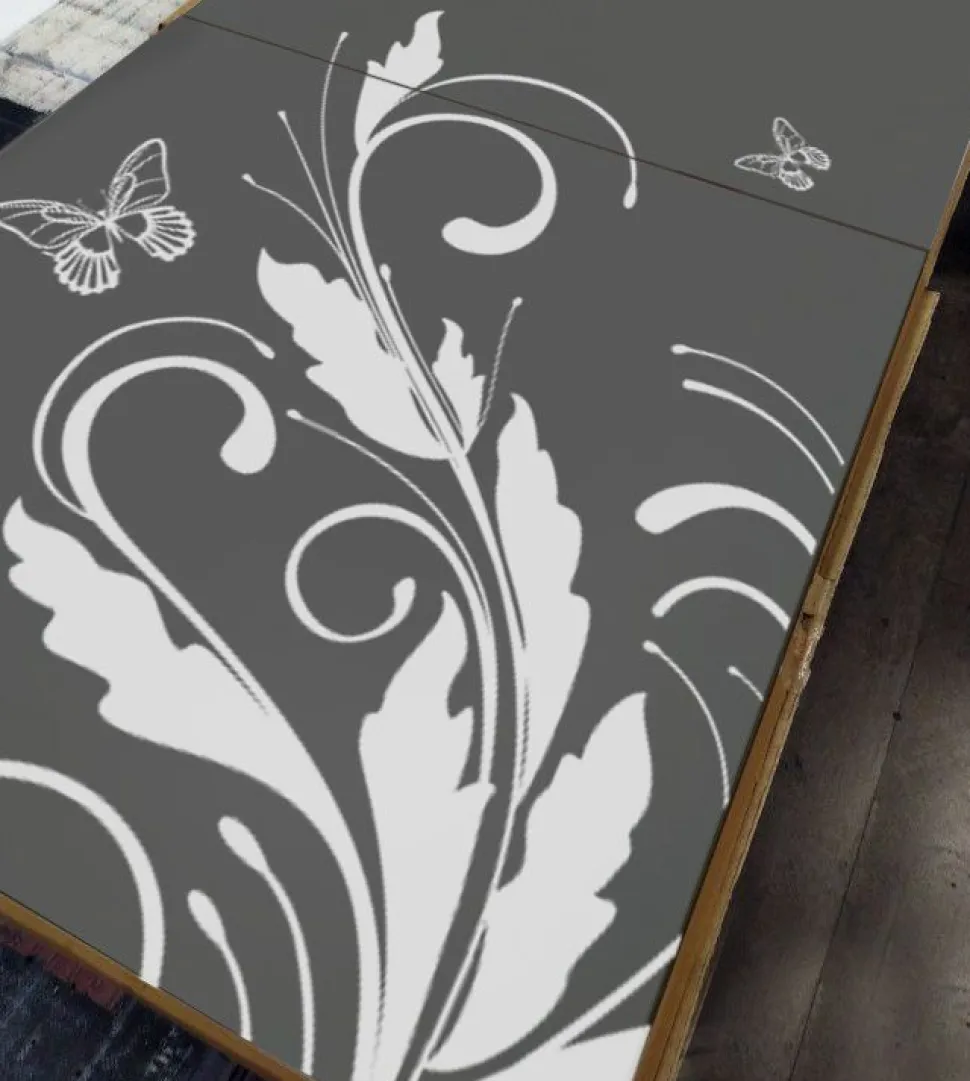 Madia moderna 3 ante Cloe Serigrafata floreale e 15 colorazioni disponibili